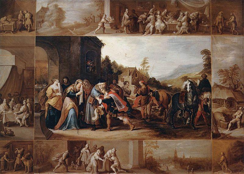 Frans Francken II The Parable of the Prodigal Son Germany oil painting art